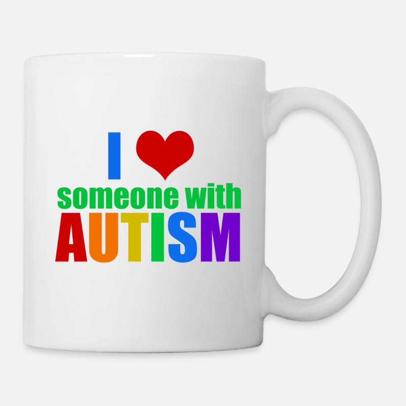 I Love Someone with Autism - Mug - white