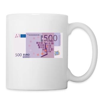 Argent / 500 euros - Mug blanc - blanc - Droite