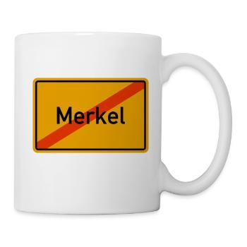 Merkel muss gehen Anti-Merkel - Tasse - Weiß - Rechts