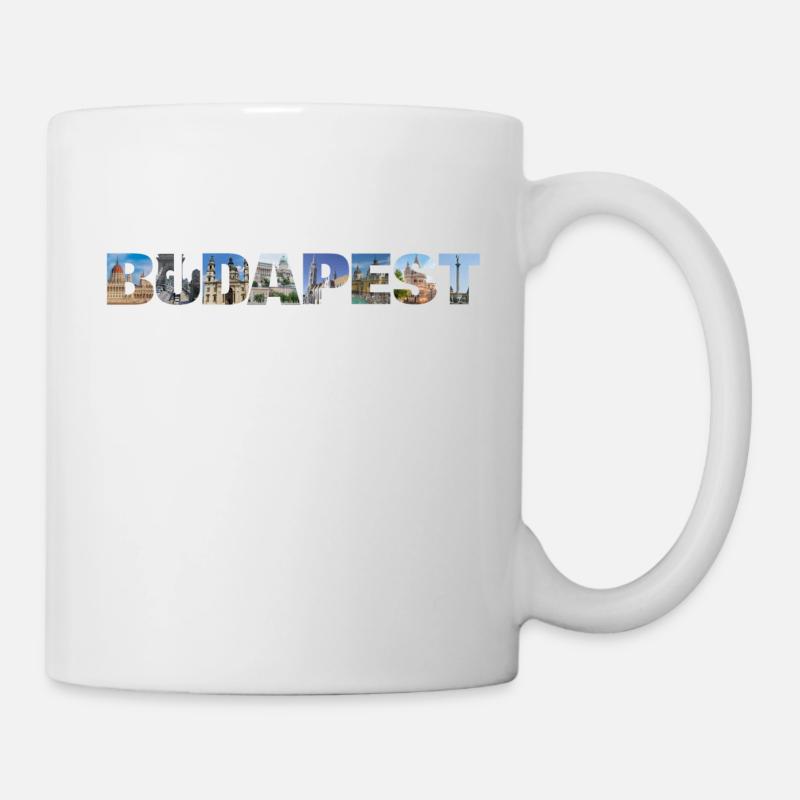 Budapest City Hungary - Tasse - Weiß