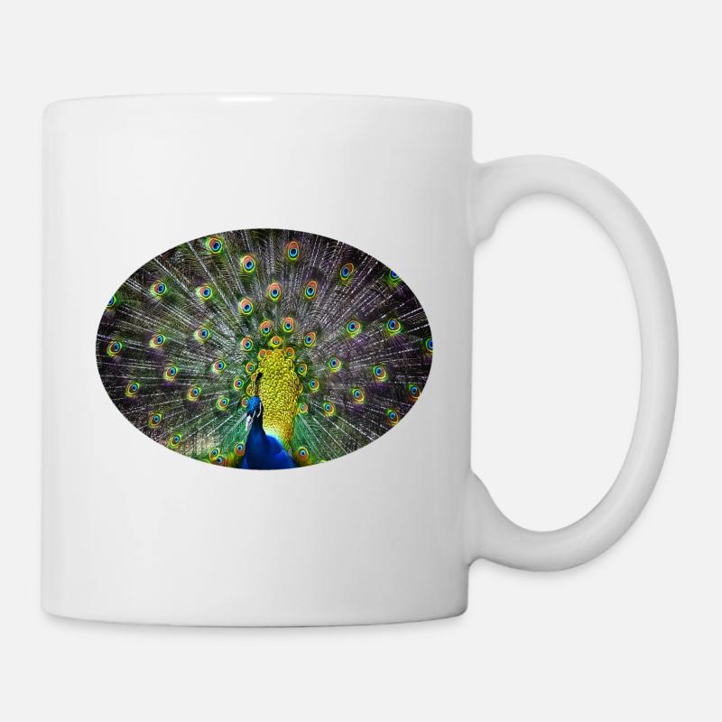 paon - Mug blanc - blanc