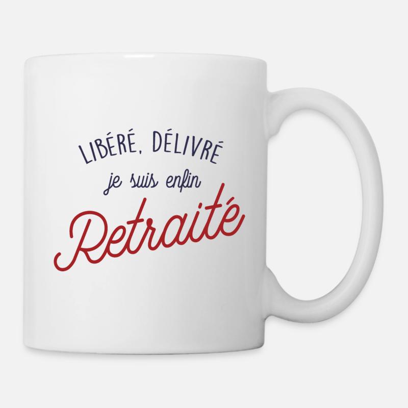 Enfin la retraite - Mug blanc - blanc