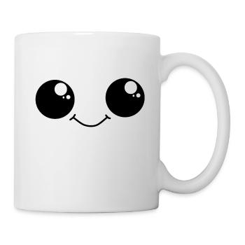 Cute Smiley with big eyes - Tasse - Weiß - Rechts