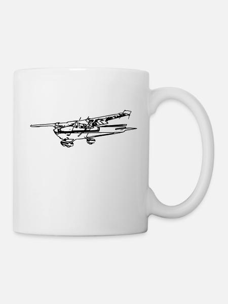 Kleines Flugzeug - Tasse - Weiß