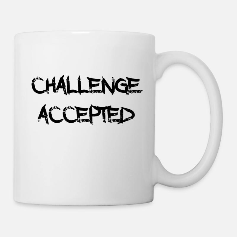 Défi accepté - Mug blanc - blanc