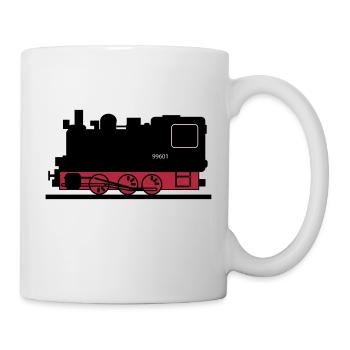 Dampflok - Tasse - Weiß - Rechts