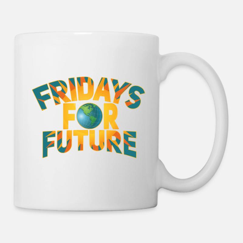 Fridays For Future Text - Mug - white