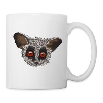 Idée cadeau bébé singe Galago Bush - Mug blanc - blanc - Droite