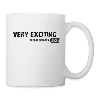 very exciting, for all agile people - Mug - white - Right