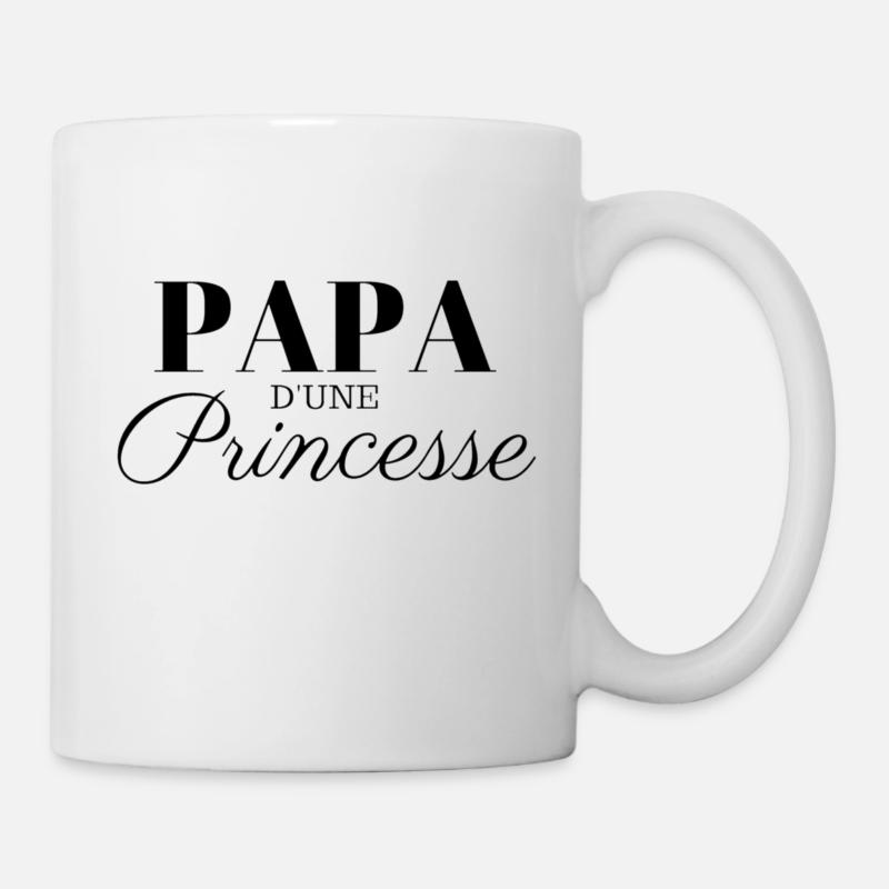 PAPA D'UNE PRINCESSE - Mug blanc - blanc