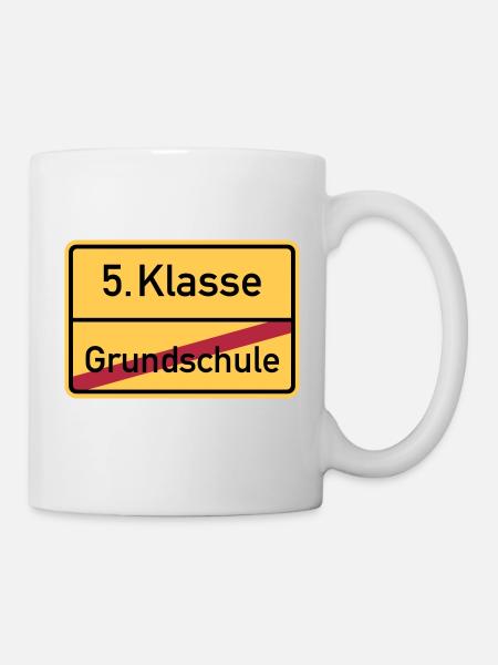 5. Klasse - Tasse - Weiß