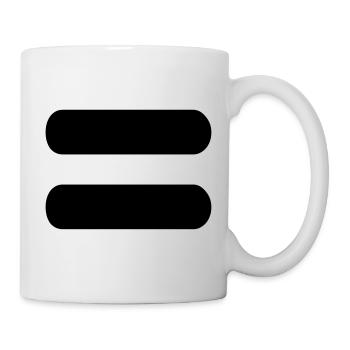 Vecteur maths symbole égal - Mug blanc - blanc - Droite