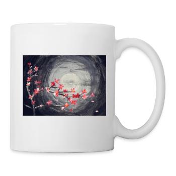 Cherry blossom in the moonlight - Mug - white - Right
