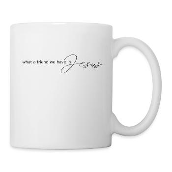 quel ami nous avons en Jésus, pression chrétienne - Mug blanc - blanc - Droite