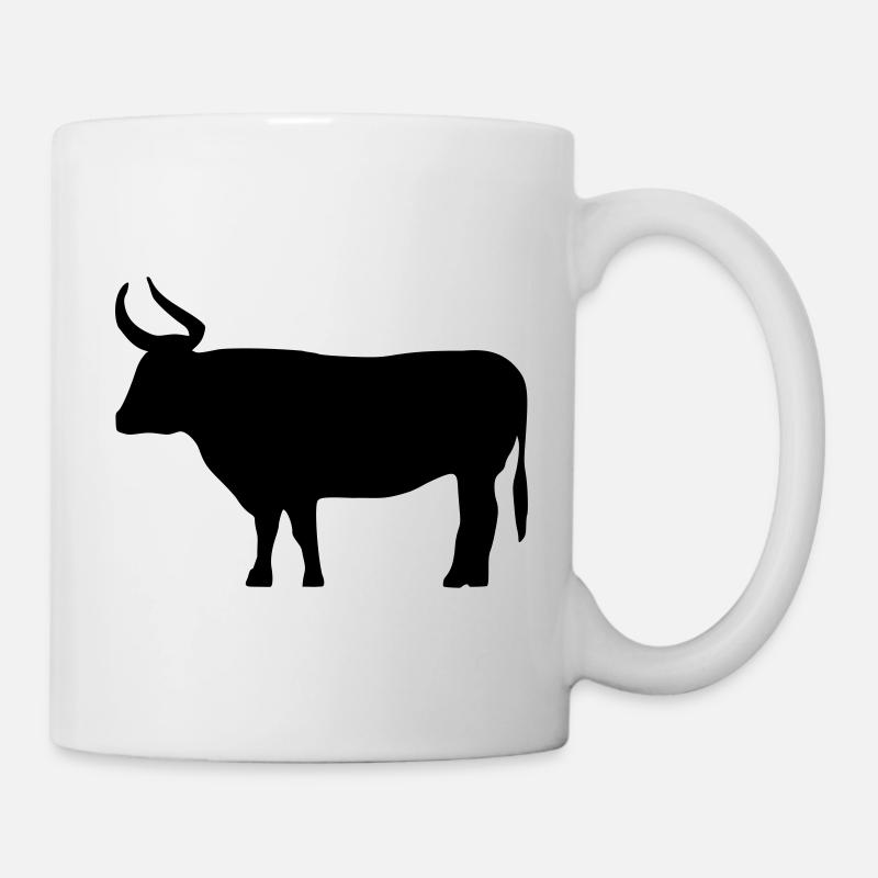 Stier - Tasse - Weiß
