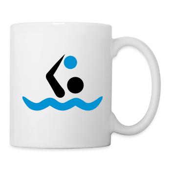 Wasserball - Tasse - Weiß - Rechts