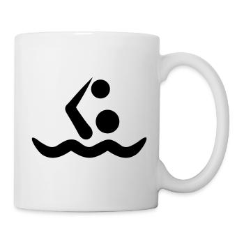 Wasserball - Tasse - Weiß - Rechts