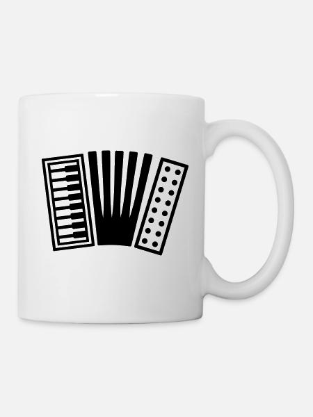 Akkordeon - Tasse - Weiß
