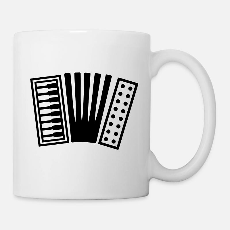 Akkordeon - Tasse - Weiß