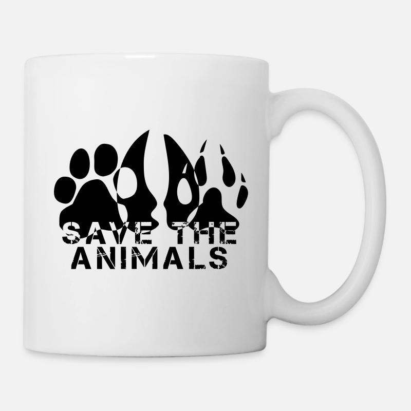 SAVE THE ANIMALS - Tasse - Weiß