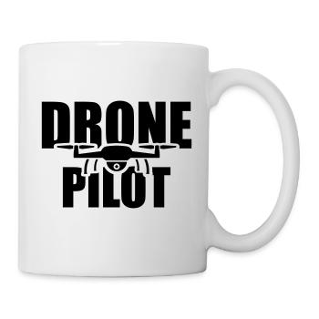 Drohne - Tasse - Weiß - Rechts
