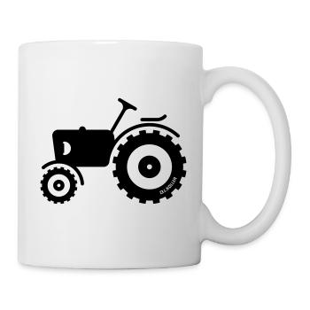 Motor Tractor / Traction Engine / Farm Machine - Mug - white - Right