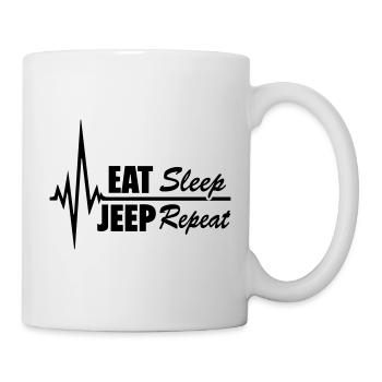 EatSleepJeepRepeat - Mug blanc - blanc - Droite