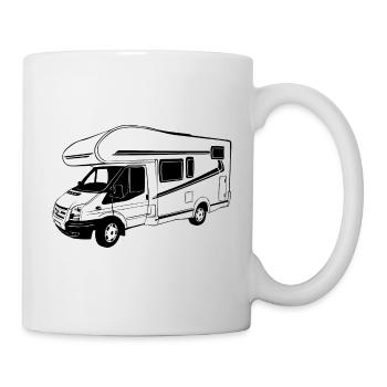 Wohnmobil - Caravan - Camping - Camper - Tasse - Weiß - Rechts