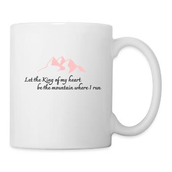 Jesus The Mountain Where I Run v2 - Mug blanc - blanc - Droite