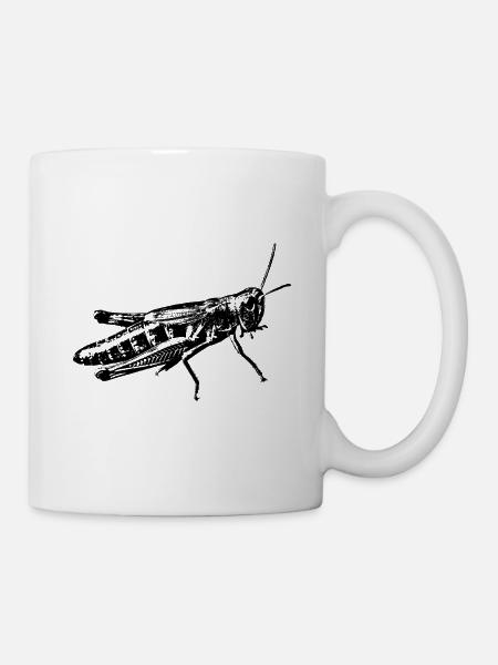 grasshopper graphic - Mug - white