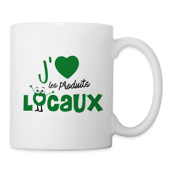 J'aime les produits locaux ! - Mug blanc - blanc - Droite