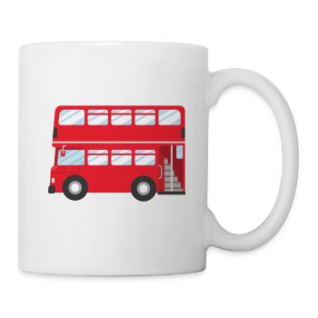 Red London Bus - Mug - white - Right