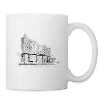 Bronko55 No.05 – Elbphilharmonie Hamburg - Tasse - Weiß - Rechts