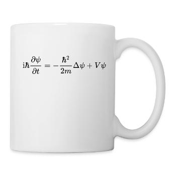 Schrödinger Gleichung - Tasse - Weiß - Rechts