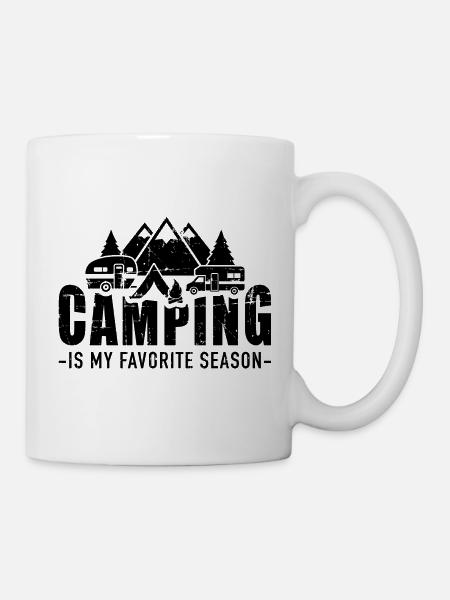 Camping - Tasse - Weiß