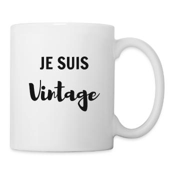 Je suis vintage - Mug blanc - blanc - Droite