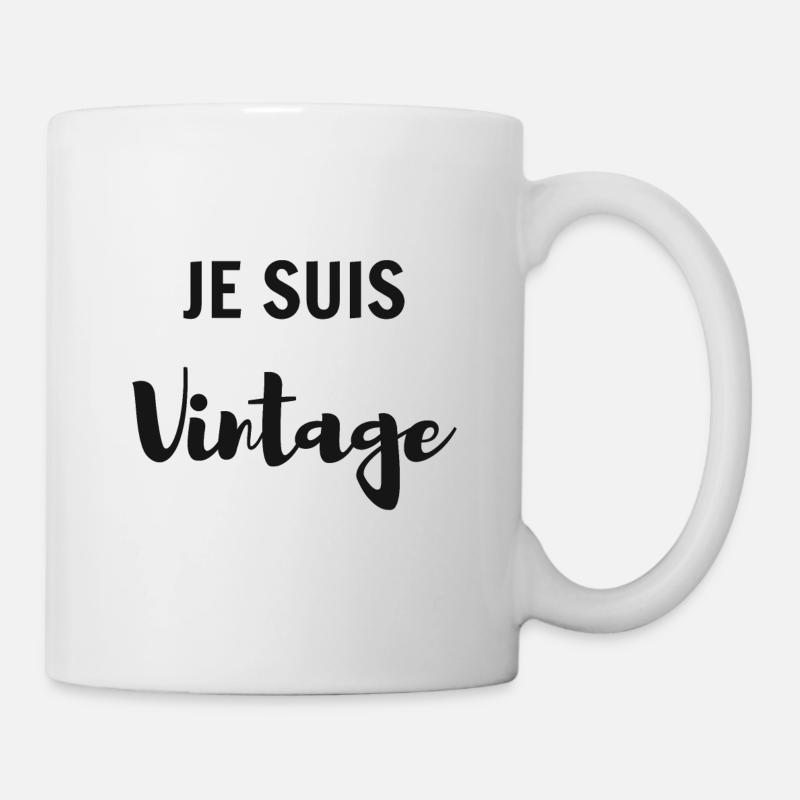 Je suis vintage - Mug blanc - blanc