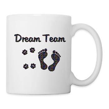 Dog design dream team DOG DREAMTEAM NEON - Mug - white - Right
