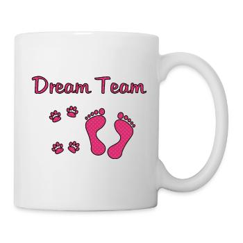 Dog Dream Team Human Dog Dream Team Paw - Mug - white - Right