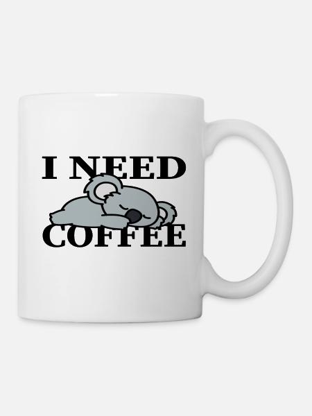 Funny I need coffee Funny gift idea - Mug - white