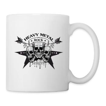 HEAVY METAL ROCK MOTIF - Mug - white - Right