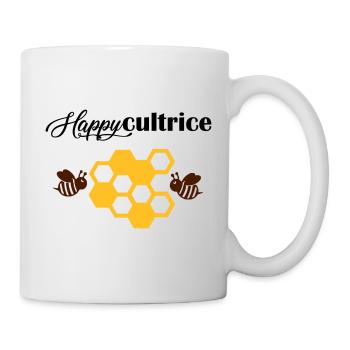 happycultrice - Mug blanc - blanc - Droite