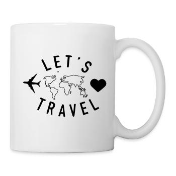 Let s Travel - Tasse - Weiß - Rechts
