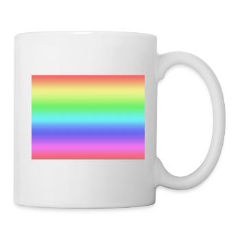 Regenbogen - Tasse - Weiß - Rechts