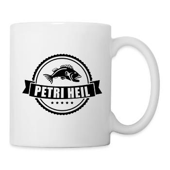 Petri Heil - Tasse - Weiß - Rechts
