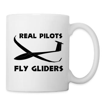 Pilot Segelflieger Flieschens gleiten lustig - Tasse - Weiß - Rechts