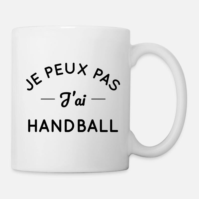 Je peux pas j'ai handball - Mug blanc - blanc