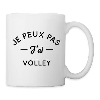 Je peux pas j'ai volley - Mug blanc - blanc - Droite