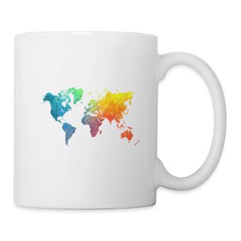 Farben der Weltkarten - Tasse - Weiß - Rechts
