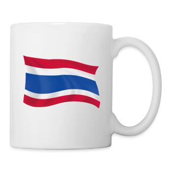 État de la maison de cadeau de patriote de drapeau thaïlandais de la Thaïlande - Mug blanc - blanc - Droite